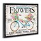 Stupell Industries Spring Fresh Flowers & Bike Floater Framed Canvas Wall Art Design by Creatif Belle